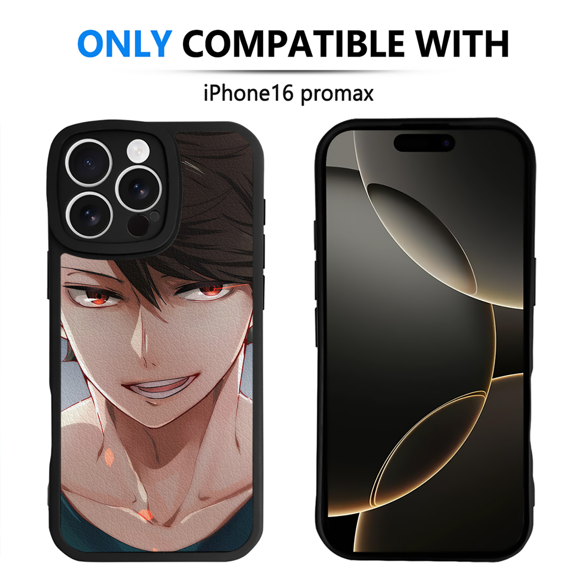 （画像用） ハイキュー!! Haikyu!! 【iPhone 16シリーズ対応】シリコンスマホケース（レザー調） 材質：シリコン